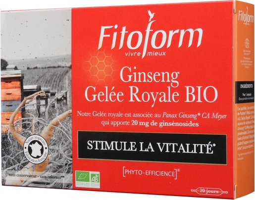 Ginseng Gelee Royale Bio Amp 20 Fitoform | Examens - Studies