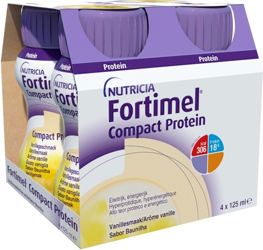 Fortimel Compact Protein Vanille 4x125ml | Nutrition orale