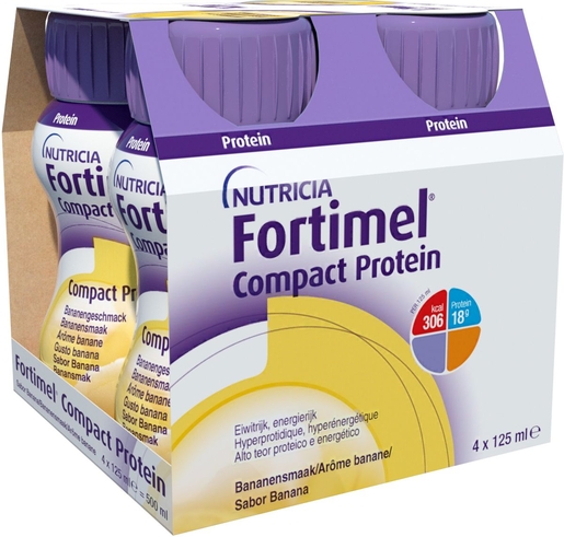 Fortimel Compact Protein Banane 4x125ml | Nutrition orale