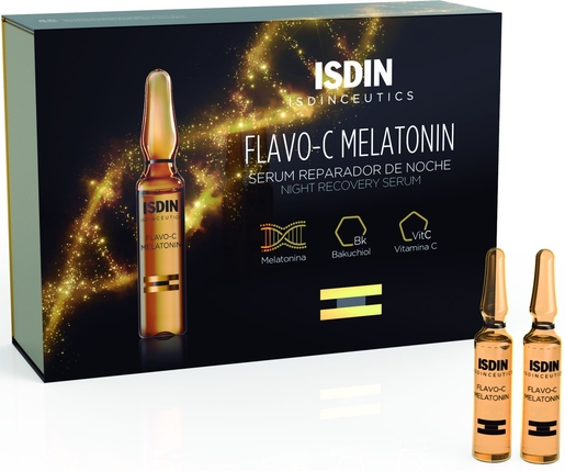 ISDIN Isdinceutics Flavo-C Melatonin Ampullen 30 x 2ml | Nachtverzorging