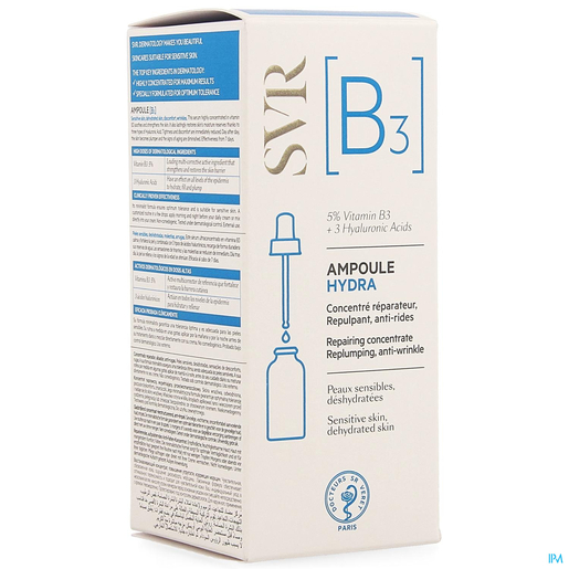SVR B3 Ampoule Hydra 30ml | Antirides - Anti-âge