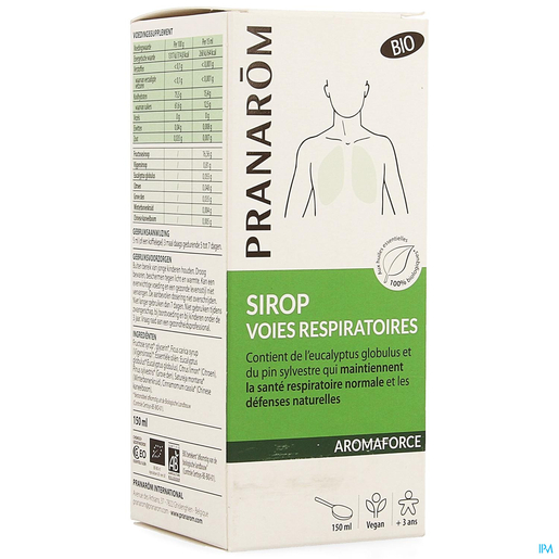 Pranarôm Aromaforce Sirop Voies Respiratoires Bio 150ml | Respiration