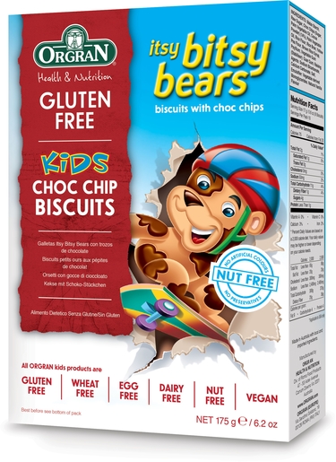 Orgran Kids Choc Chip Biscuits 175g | Sans gluten