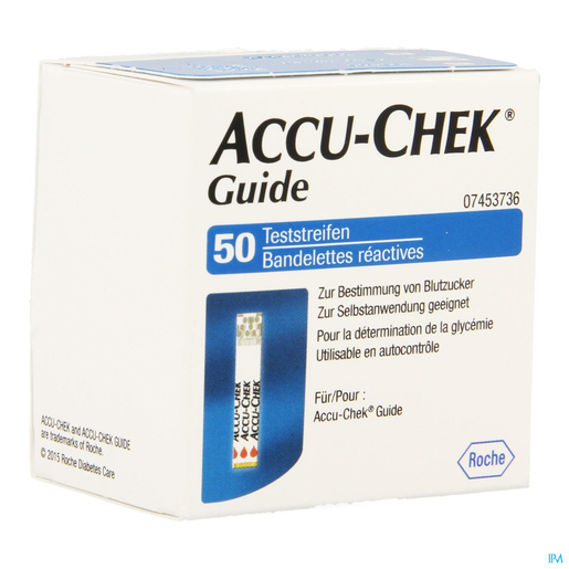 Accu-Check Guide Test 50 Bandes | Autotests diagnostiques