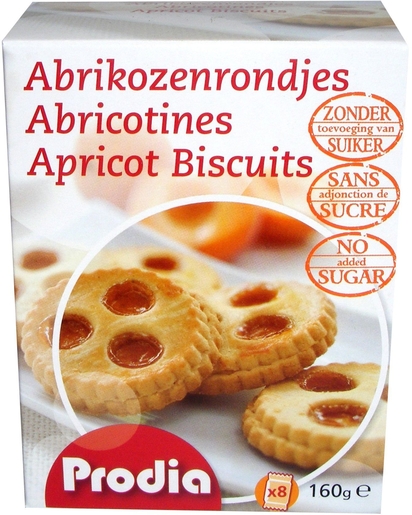 Prodia Abricotines 160g (8) | Pour diabétiques
