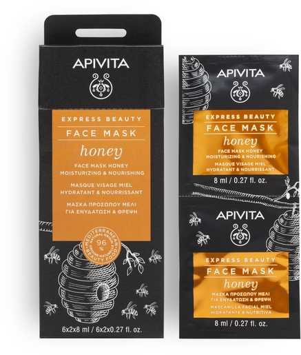 Apivita Express Beauty Masque Visage Hydratant Et Nourrissant Au Miel | Hydratation - Nutrition