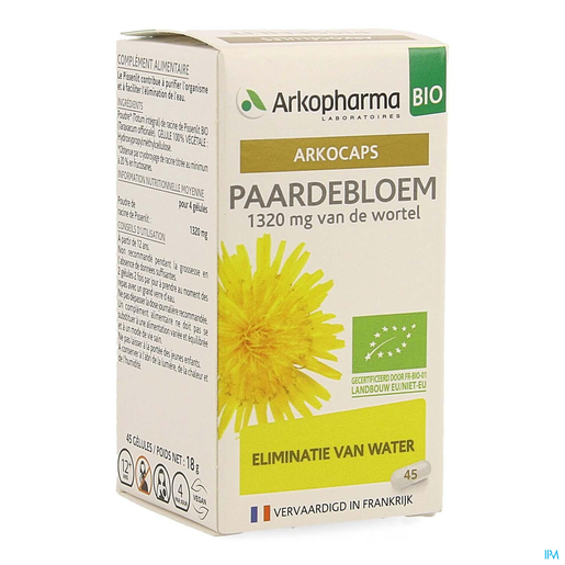 Arkogelules Paardenbloem Bio 45 Capsules | Urinair comfort