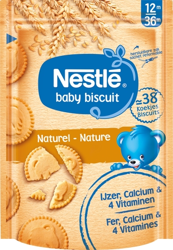 NESTLÉ Baby Biscuit Natuur Baby 12+ Maanden 180g | Voeding