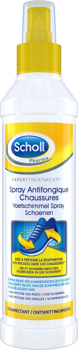 Scholl Désinfectant Antifongique Chaussures Spray 250ml Acheter / Commander  En Ligne ✓