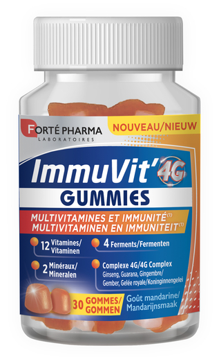 Immuvit&#039; 4G 30 Gummies | Natuurlijk afweersysteem - Immuniteit
