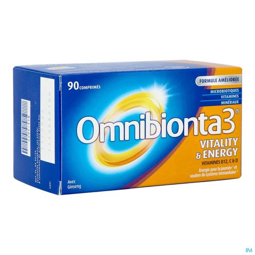 Omnibionta 3 Vitality Energy 90 comprimés | Fatigue - Convalescence
