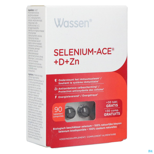 Wassen Selenium-ACE+D+ZN 90 Comprimés (30 comprimés gratuit) | Défenses naturelles - Immunité