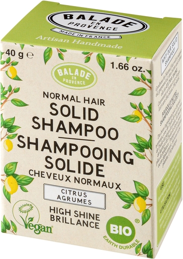 Balade en Provence Shampooing Solide Citron Agrumes 40g | Shampooings