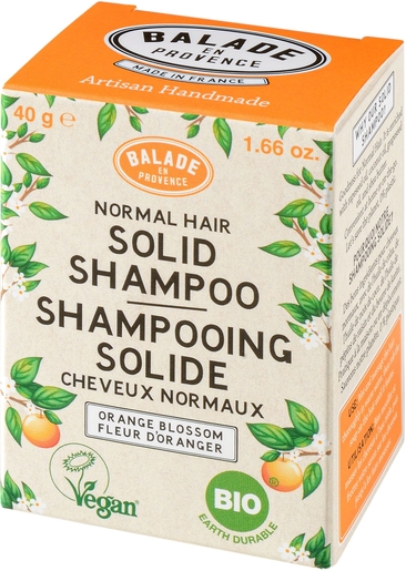 Balade en Provence Shampooing Solide Fleur d&#039;Oranger 40g | Shampooings