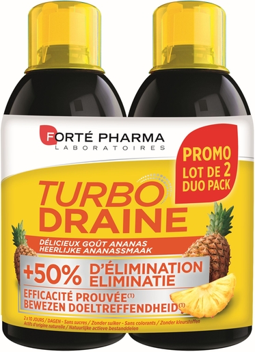Turbodraine Ananas 2x500ml | Draineurs