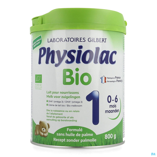 Physiolac Bio 1 Lait Poudre Nouvelle Formule 800g | Alimentation