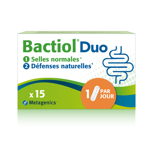 Bactiol Duo 15 Capsules | Probiotiques - Prébiotiques