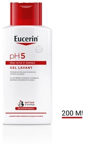 Eucerin pH5 Gel Lavant Peau Sèche et Sensible Visage et Corps 200ml