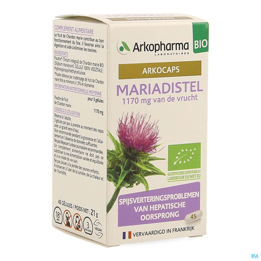 ArkoGélules Mariadistel 45 Plantaardige Capsules | Fytotherapie