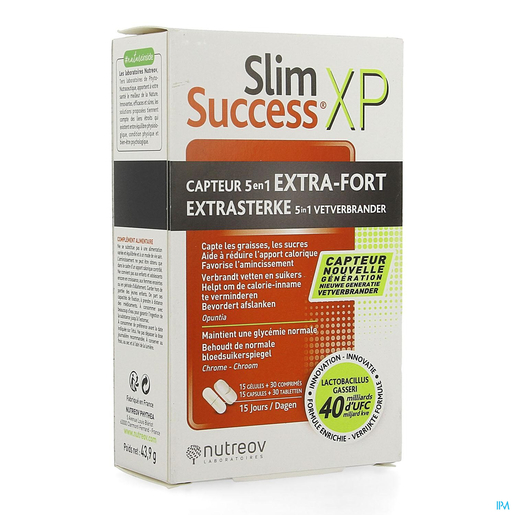 Slim Succes XP Binder 5-in-1 Extra Krachtig 15 Capsules | Vetverbranders