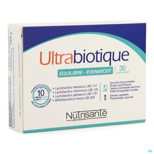 Ultrabiotique Evenwicht 30 Dagen Capsules | Probiotica - Prebiotica