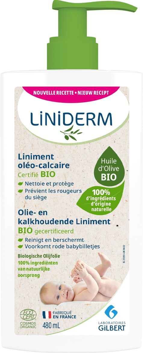 Liniderm Liniment Bio 480ml  Change - Lingettes - Liniment