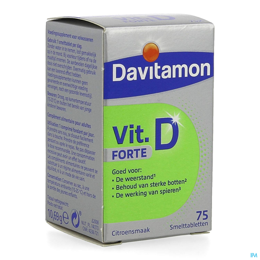Davitamon Vitamine D Forte 75 Tabletten | Vitaminen