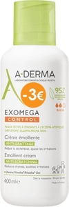 A-Derma Exomega Control Crème Emolliente Anti-grattage 400ml (Promo -3€)