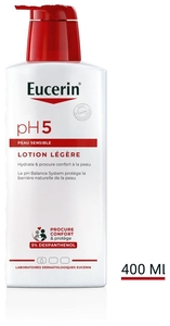 Eucerin pH5 Lotion Légère Peau Normale à Sèche et Sensible avec pompe 400ml