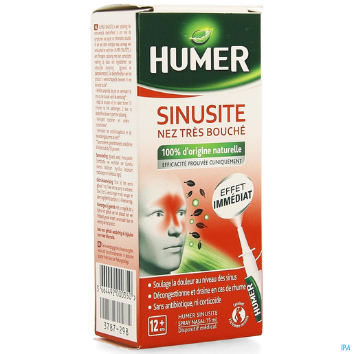 Humer Sinusite Spray Nasal 15ml | Respiration - Nez