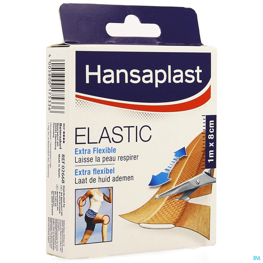 Hansaplast Elastic 1mx8cm | L'armoire à pharmacie