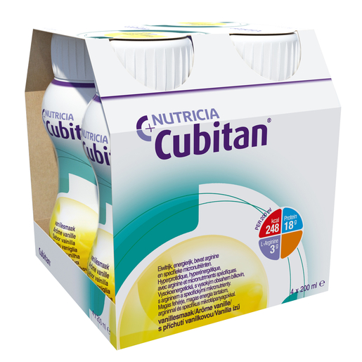 Cubitan Vanille 4x200ml | Orale voeding