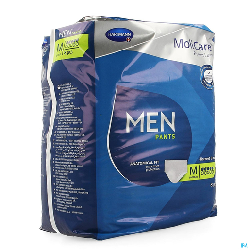 Molicare Premium Men Pants 5 Drops M 8 Stuks | Verbanden - Slips - Broekjes
