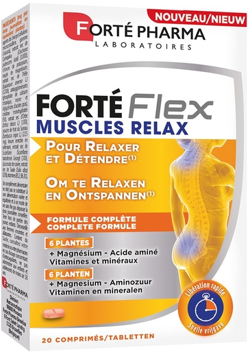 ForteFlex Spieren Relax 20 Tabletten | Spiercontracties