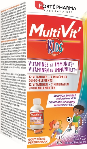 MultiVit&#039; Kids Solution Buvable 150ml | Défenses naturelles - Immunité