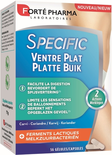 Forté Pharma Specific Ventre Plat 56 Gélules | coupe-faims et modérateurs d'appétit