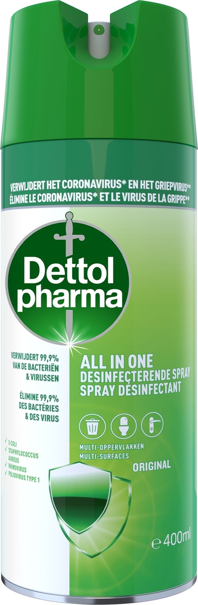 gemeenschap Aanvankelijk Goed opgeleid Dettolpharma All In One Desinfecterende Spray 400 ml | Onze Bestsellers