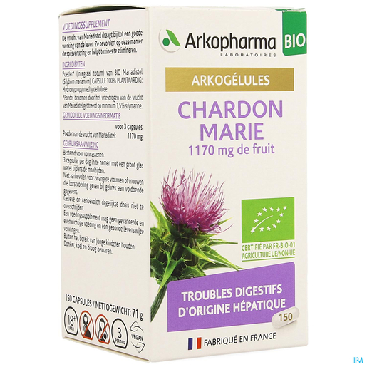 Arkogelules Chardon Marie Bio 150 Capsules