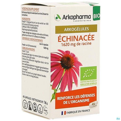 Arkogelules Echinacée Bio 45 Gélules | Défenses naturelles - Immunité