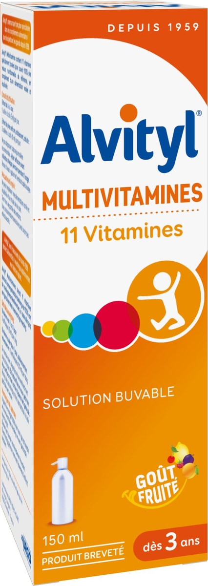 Multivitamines: ALVITYL SIROP 150 ml