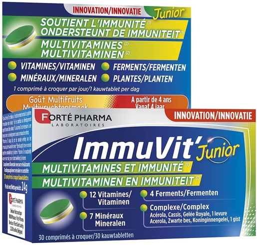 Immuvit 4G Junior 30 Comprimés | Défenses naturelles - Immunité