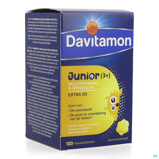 Davitamon Junior Banaan 120 Tabletten | Groei