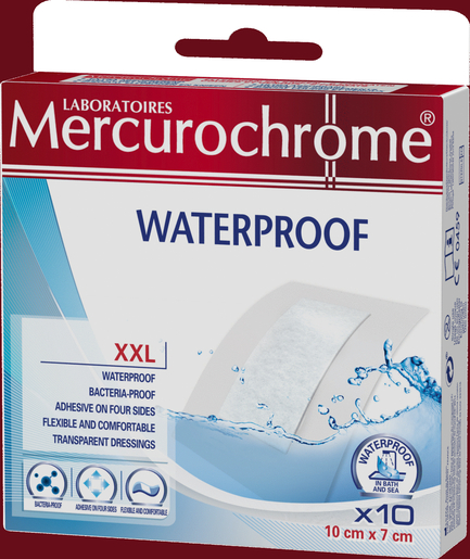 Mercurochrome Waterproof Xxl 10 | Verbanden - Pleisters - Banden