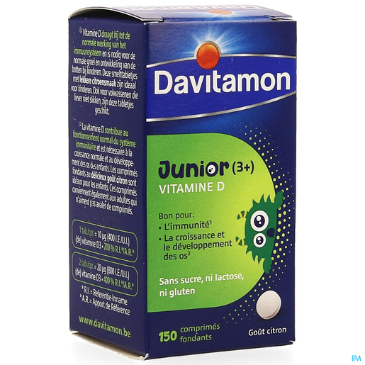 Davitamon Junior Vitamine D3 150 Comprimés | Vitamines D