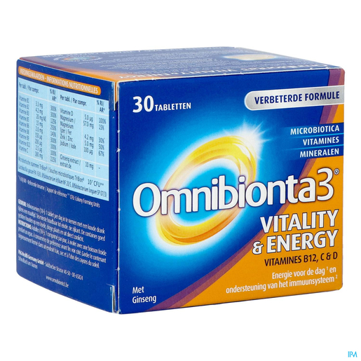 Omnibionta-3 Vitality Energy 30 Tabletten | Vermoeidheid - Herstel