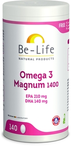Be Life Omega 3 Magnum 1400 140 Gélules