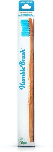 Bamboe tandenborstel Volwassenen Medium Blauw | Tandenborstels