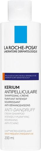 La Roche-Posay Kerium Anti-Roos Intensieve Crème-Shampoo 200ml | Antiroos
