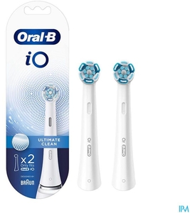 Oral-B iO Ultimate Clean Brossettes Blanc 2 Pièces