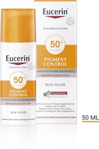 Eucerin Sun Pigment Control SPF 50+ Fluide Hyperpigmentation avec pompe 50ml